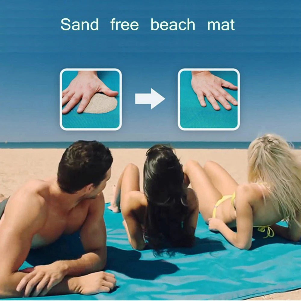1.5M/2.0M Beach Mat Magic Sand Beach Towels Blanket Portable anti Sand Towel Beach Towel Travel Summer Mat Large Beachtowel