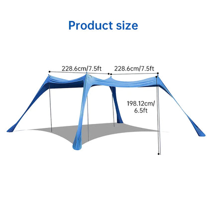 toldo para playa familiar resistencia viento