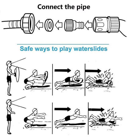 Inflatable Summer Outdoor Water Toys Backyard Games Sprinkler for Kids Fun Water Amusement Facilities PVC Material 5-10 Kids