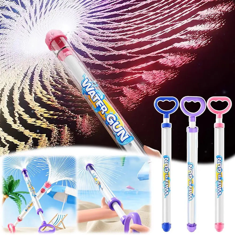 Fireworks Spray Water Pull-Back Water Gun Suitable for Outdoor Swimming Pool Beach Party Game Props Interactive Water Spray Toys