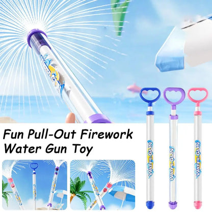 Fireworks Spray Water Pull-Back Water Gun Suitable for Outdoor Swimming Pool Beach Party Game Props Interactive Water Spray Toys