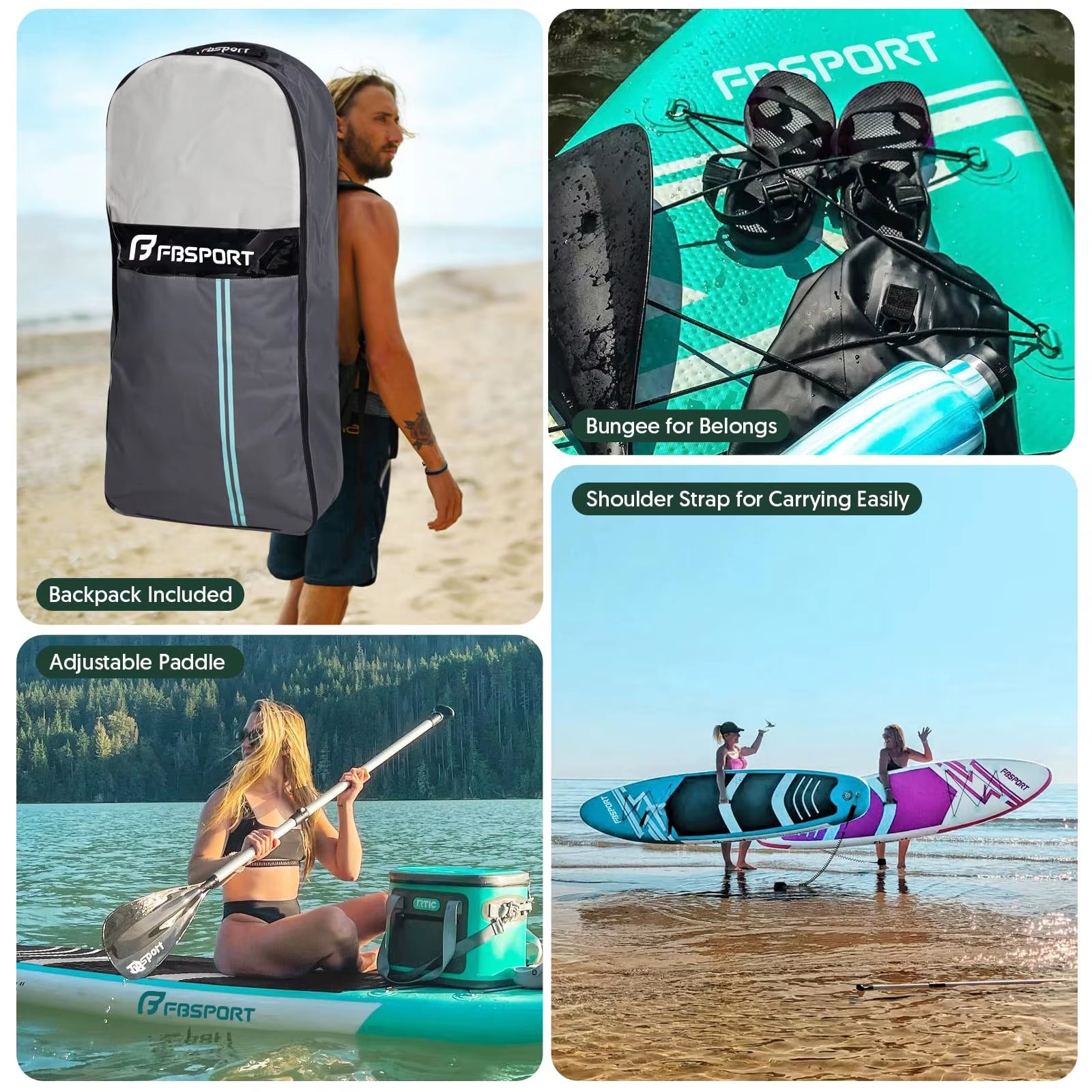 Fbsport Wholesale Price 11 Ft Stand up Paddle Padel Board Surfboard SUP Inflatable Paddle Board