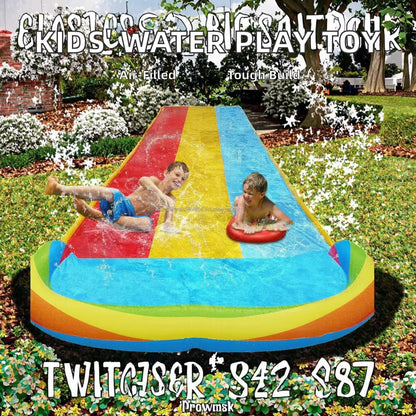 Inflatable Summer Outdoor Water Toys Backyard Games Sprinkler for Kids Fun Water Amusement Facilities PVC Material 5-10 Kids