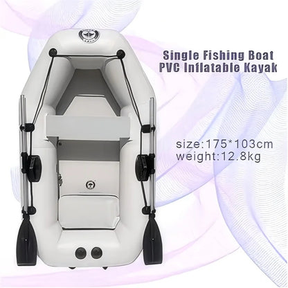 Barco De Pesca Inflable De PVC De 1,75 M Con Estera De Aire, Suelo, Canoa Para Surf, Barcos De Carreras Y Kayak, Accesorios Para Deportes Acuáticos Para Adultos