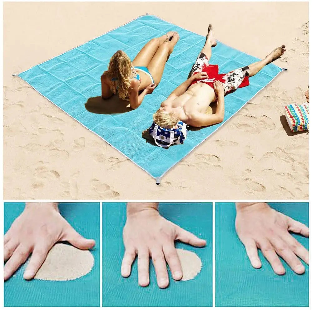1.5M/2.0M Beach Mat Magic Sand Beach Towels Blanket Portable anti Sand Towel Beach Towel Travel Summer Mat Large Beachtowel