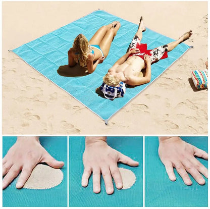 1.5M/2.0M Beach Mat Magic Sand Beach Towels Blanket Portable anti Sand Towel Beach Towel Travel Summer Mat Large Beachtowel