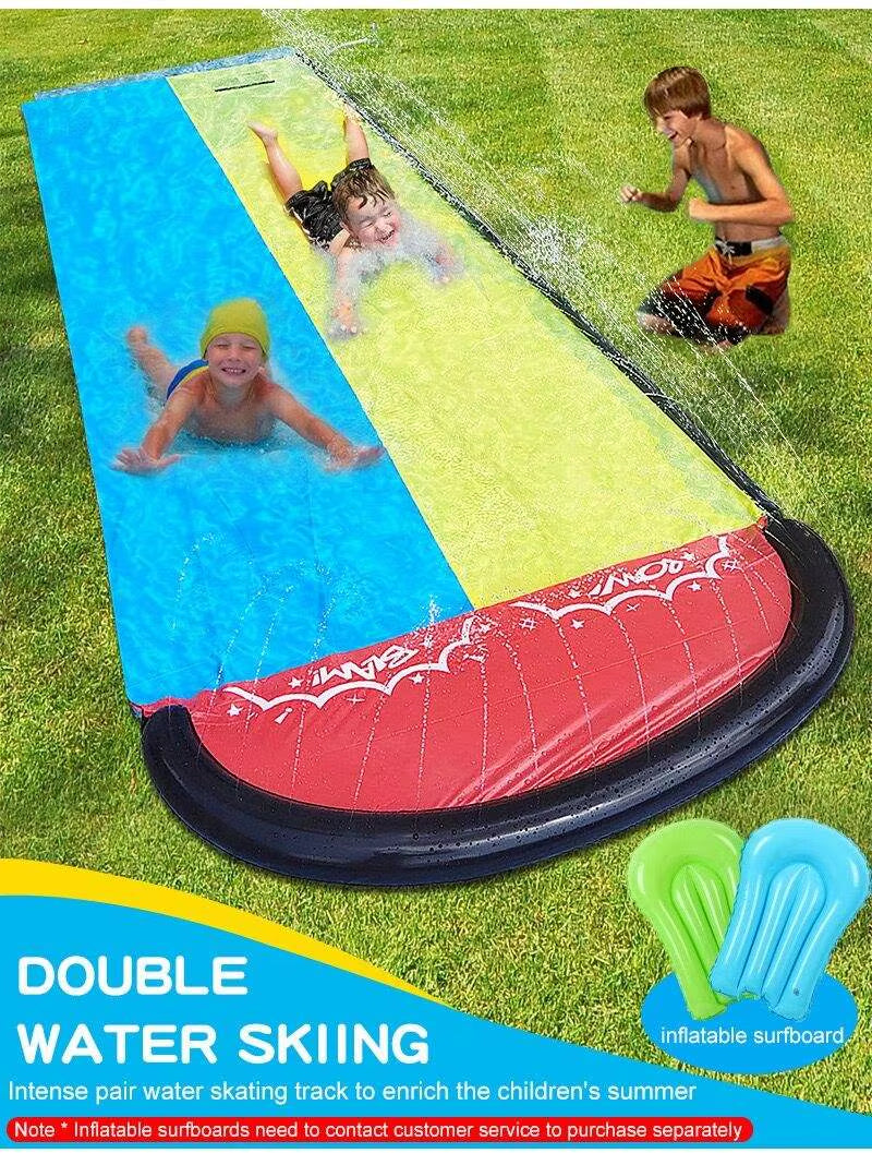 Inflatable Summer Outdoor Water Toys Backyard Games Sprinkler for Kids Fun Water Amusement Facilities PVC Material 5-10 Kids