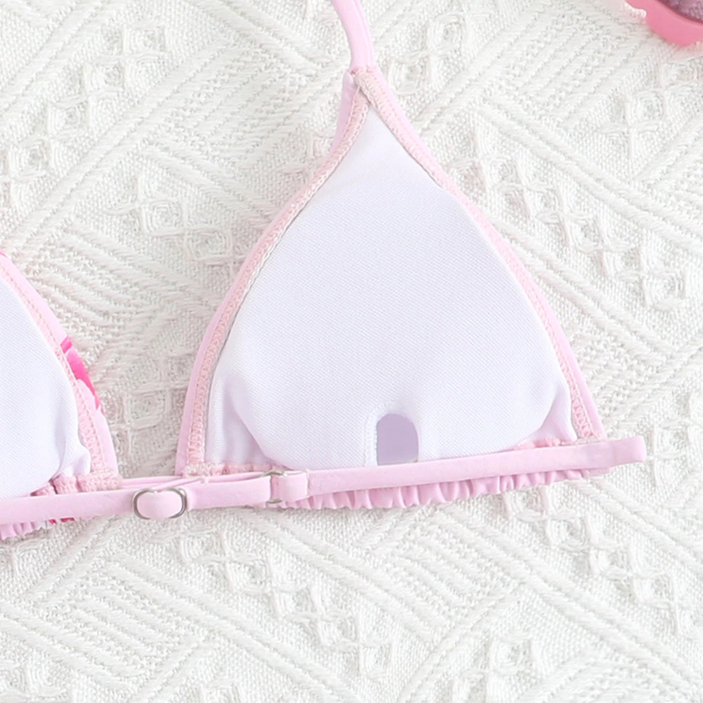 3 Piece Set Bikinis Sets Girls Cute Triangle Swimsuit with Beach Cover up Bathing Suit Summer Fashion Printed Swimsuits for Girl
