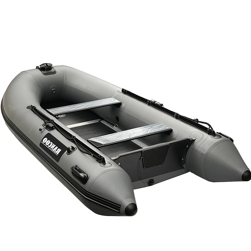Barco Inflable De Pesca Con Suelo De Aluminio, Barco Plegable De Pvc, 3 Años De Garantía