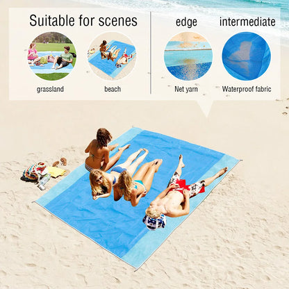1.5M/2.0M Beach Mat Magic Sand Beach Towels Blanket Portable anti Sand Towel Beach Towel Travel Summer Mat Large Beachtowel