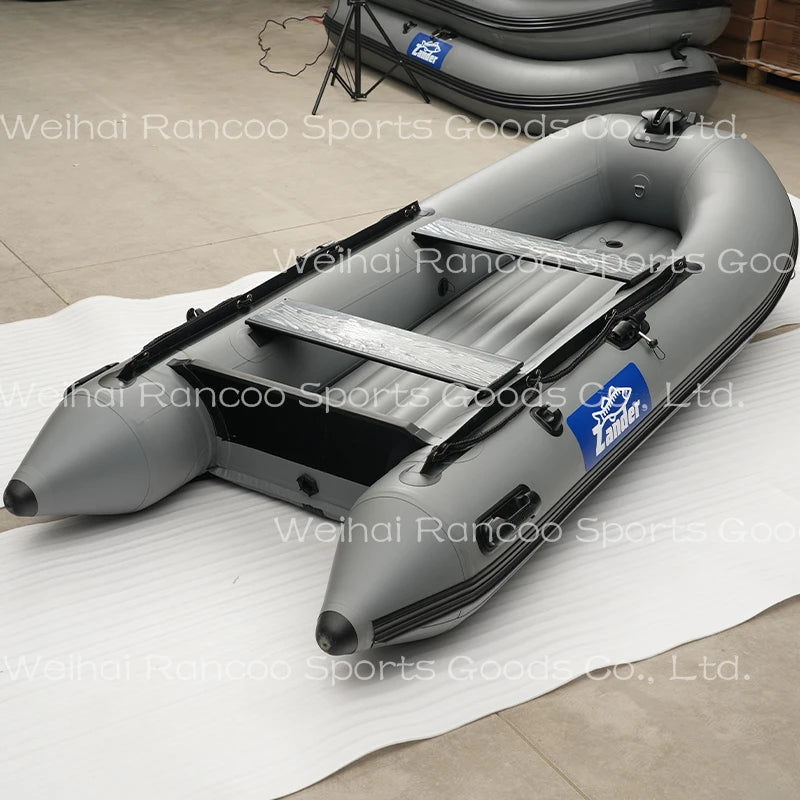 Barco Inflable De Pesca Con Suelo De Aluminio, Barco Plegable De Pvc, 3 Años De Garantía