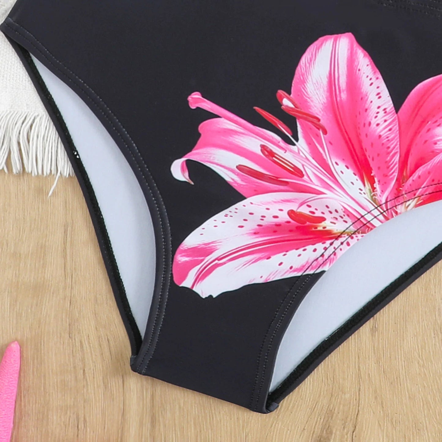 3 Piece Set Bikinis Sets Girls Cute Triangle Swimsuit with Beach Cover up Bathing Suit Summer Fashion Printed Swimsuits for Girl