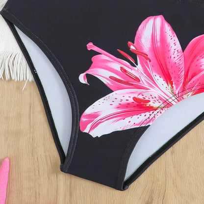 3 Piece Set Bikinis Sets Girls Cute Triangle Swimsuit with Beach Cover up Bathing Suit Summer Fashion Printed Swimsuits for Girl